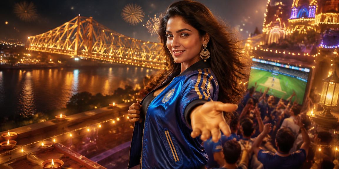 Diwali festival cricket betting in Kolkata featuring traditional lights